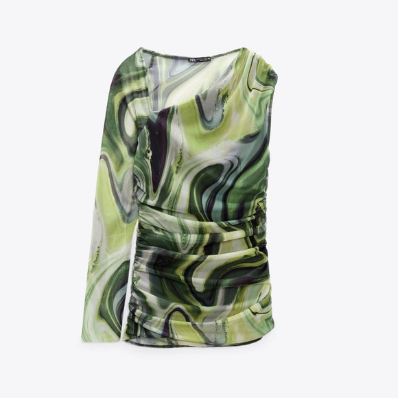 Zara Tops - ZARA BLOGGERS FAV PRINTED TULLE TOP